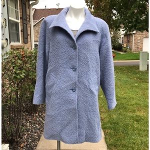 💙 Vintage Bill Blass Signature Alpaca & Wool Blend Jacket